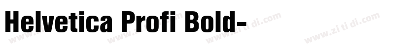 Helvetica Profi Bold字体转换